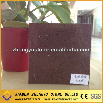 High quality artificial brown quartz stone for swimming pool floor