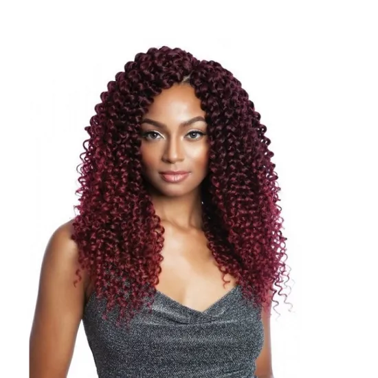 14inch Ombre Kinky Curly Water Wave Crochet Braiding Hair Pre stretched Synthetic Hair Braids Extension Marley Bob