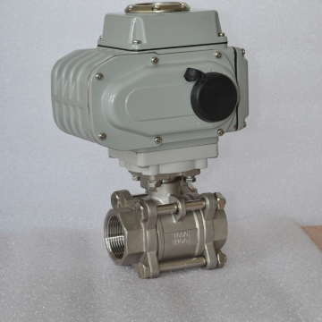 high quality 3 pieces thread connection stainless steel 304 electric ball valve