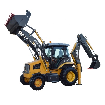4x4 Mini Backhoe Loader - WZ388 Artikulasi Traktor Kecil Dengan AC