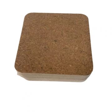 Cork square Coaster Custom Design for drinks