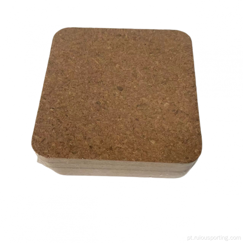 Cork Square Coaster Design personalizado para bebidas