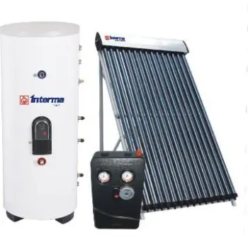 split pressurized solar water heater with heat pipe solar collector