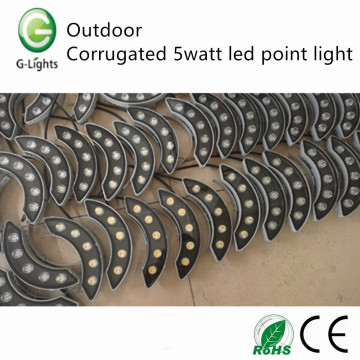Outdoor corrugated 5watt led point light