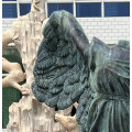 Bronze Winged Victory Statue with Historic Green Finish