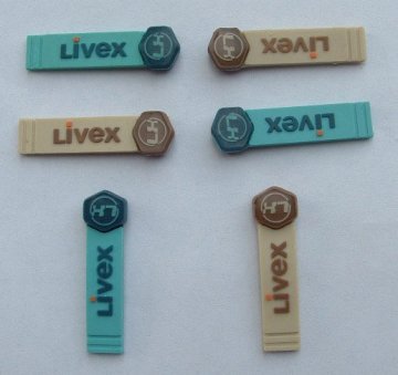 fine quality embossing words soft pvc zipper pull