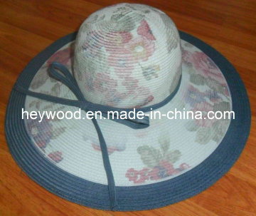 printing paper braid women hat