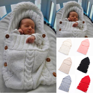 72Cm X 35Cm Newborn Baby Sleeping Bag Knitted Sleeping Bags Baby Swaddle Baby Bedding Sleepsacks Warm Envelope For Newborns