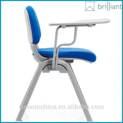 3069A Top grade used conference chair ,Export thick training chair with tablet arm