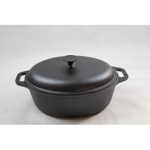 Cast iron Casserole pot with vegetable oil coating
