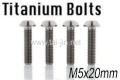M5 * 20mm bullone di titanio con alta qualità