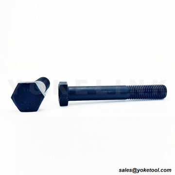 1 &quot;x 9&quot; Gred A325 Struktur Hex Bolt Plain Black Finish
