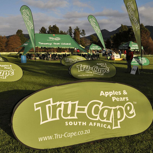 Trade Show Display Indoor Outdoor Event Horizontal Pop up a Frame Banner