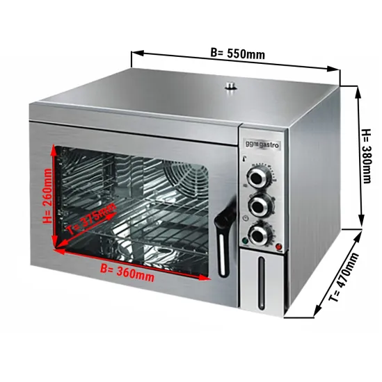 Wholesale Stainless Steel Drying Bakery Toaster Bread Cake Pizza Baking Convection Steam Electric Oven Ehk500