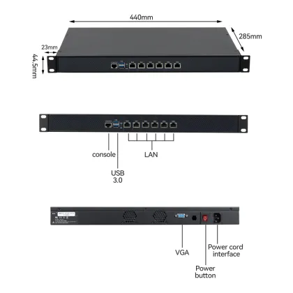 J4125 1U Firewall Router Server PC