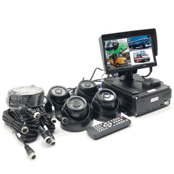 4G/5G GPS MDVR Package for School Buses with 4 Channel Recording, Reverse Camera, and Mobile DVR Display