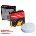 Rictron Fast Delivery High Sensitive 9V Battery Operate Stand Alone Smoke Detector Wall Mounted