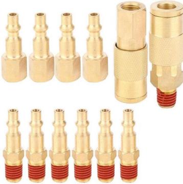 12pcs USA Typ Pneumatic Air Quick Coppler Accessoires