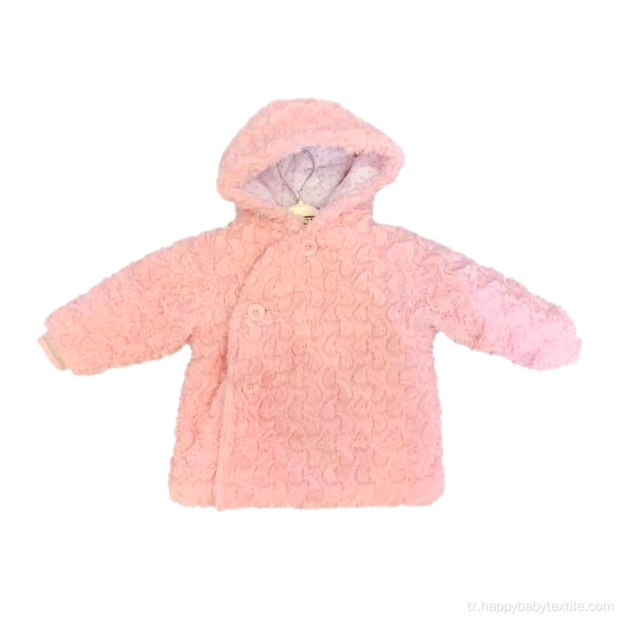 % 100 polyester kış bebek ceketi