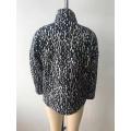 STRICKJACKE MIT QUILT-PRINT