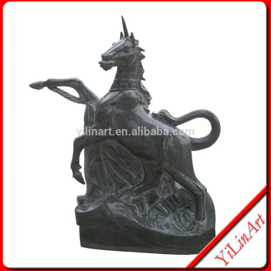 Antique Stone Animal Garden Horse Statue