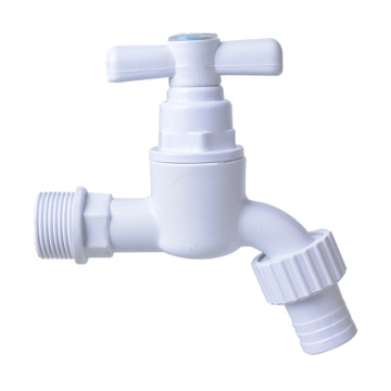 Bestselling 4/6 Point White Plastic Water Nozzle & Garden Outdoor 3/4 Inch Big Mouth Faucet