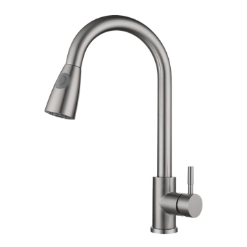 China Supplier Stainless Steel Pull Down Brushed Kitchen Faucet Mixer Tap
