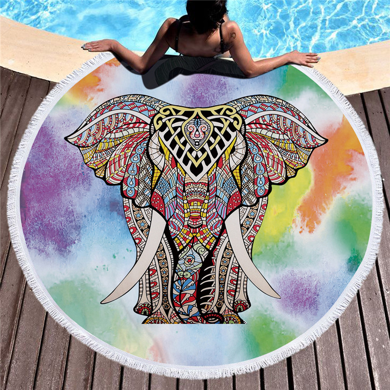 Unique Round Animal Beach Towel