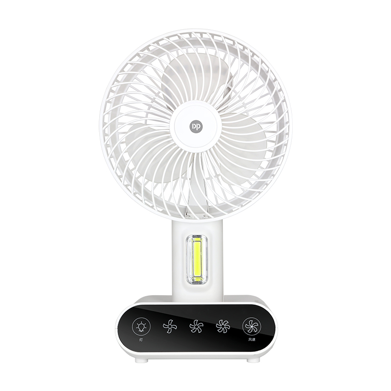 Foldable Desktop Portable Rechargeable Fan with Light