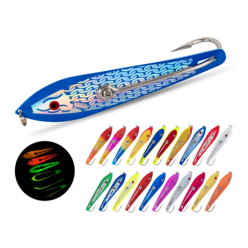 Stainless Steel Forged Sea Fishing Spoons with Replaceable Hooks for Trolling and Drone Lures