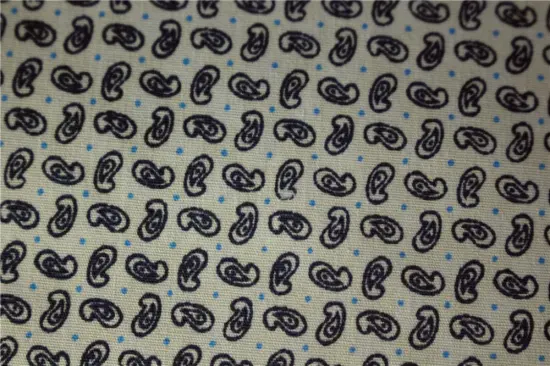 Printed T/C poplin shirt fabric