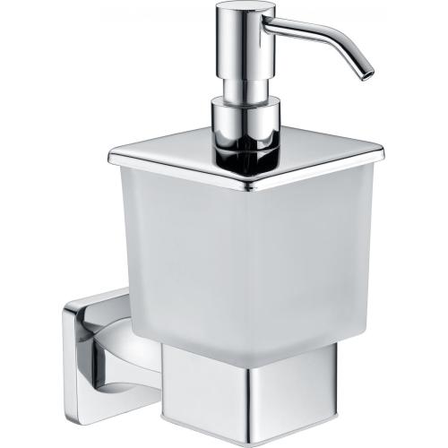 zinc+brass soap dispenser with shelf