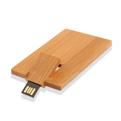 Wooden Flip Card USB Flash Drive