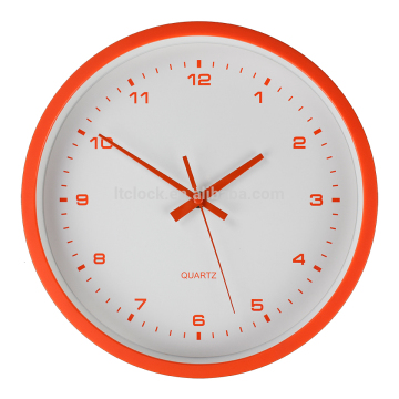 Fashion plastic simple candy color clock with step movement