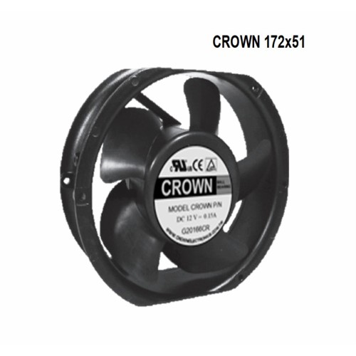 Crown 172x51 refrescante industrial centrífugo impermeable