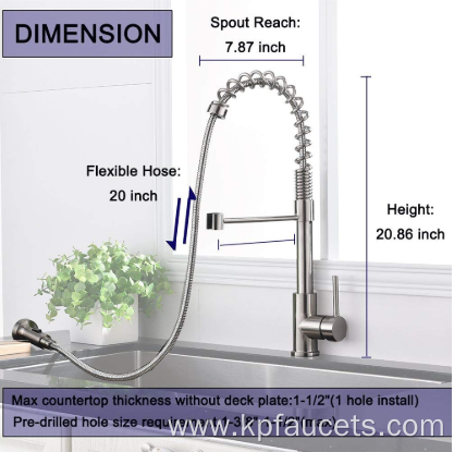 Modern 304 Stainless Steel Pull Down Taps