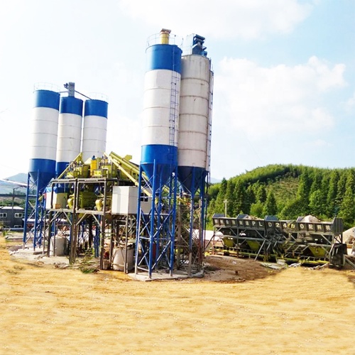 Automatic concrete batching plant for precast concrete