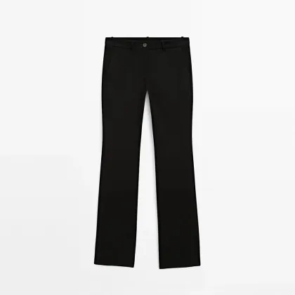 Women's casual style versatile slim fit version low waist flared pants