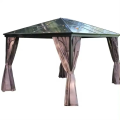 Gazebo Taman Pavilion Polikarbonat Kalis Air untuk Dijual