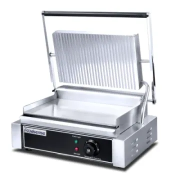 Professional Electric Grill Panini Maker/Panini Grill/Electric Contact Grill up Grooved Down Flat