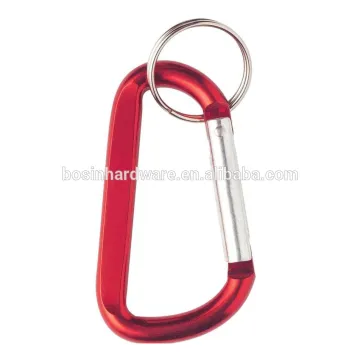 Fashion High Quality Metal D Shape Aluminum Carabiner Hook
