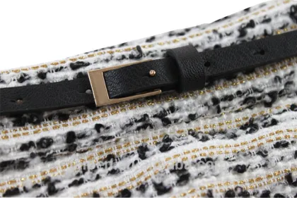 Stylish Girls Skirt 100% Cotton Printed Mini Winter Skirt Girls Dresses With Belt