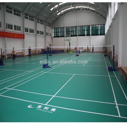 enlio sports fooring Indoor badminton court sports flooring