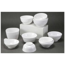 White Plastic Soup Rice Porridge Bowls