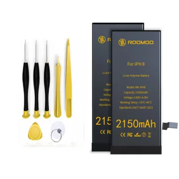 rechargeable mobile phone battery 2150mAh good quality high capacity li-polymer battery for iphone 8G