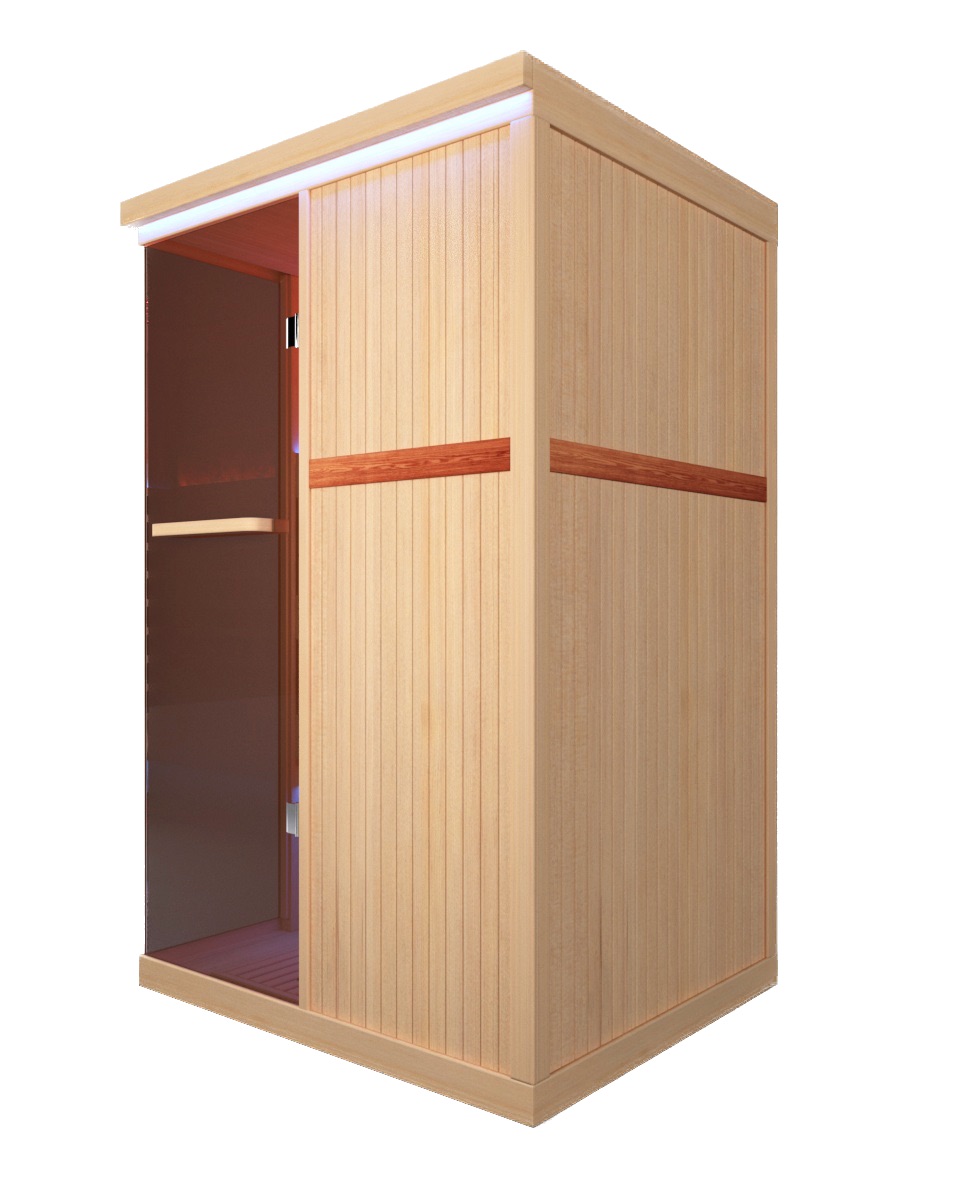 Hemlock canadense de duas pessoas de sauna infravermelha distante