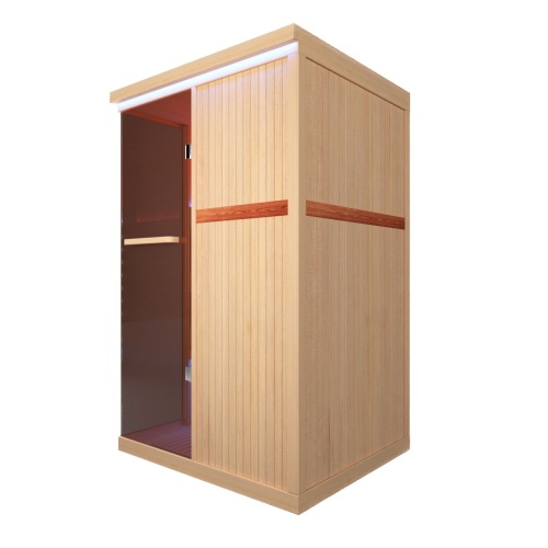 Hemlock canadense de duas pessoas de sauna infravermelha distante