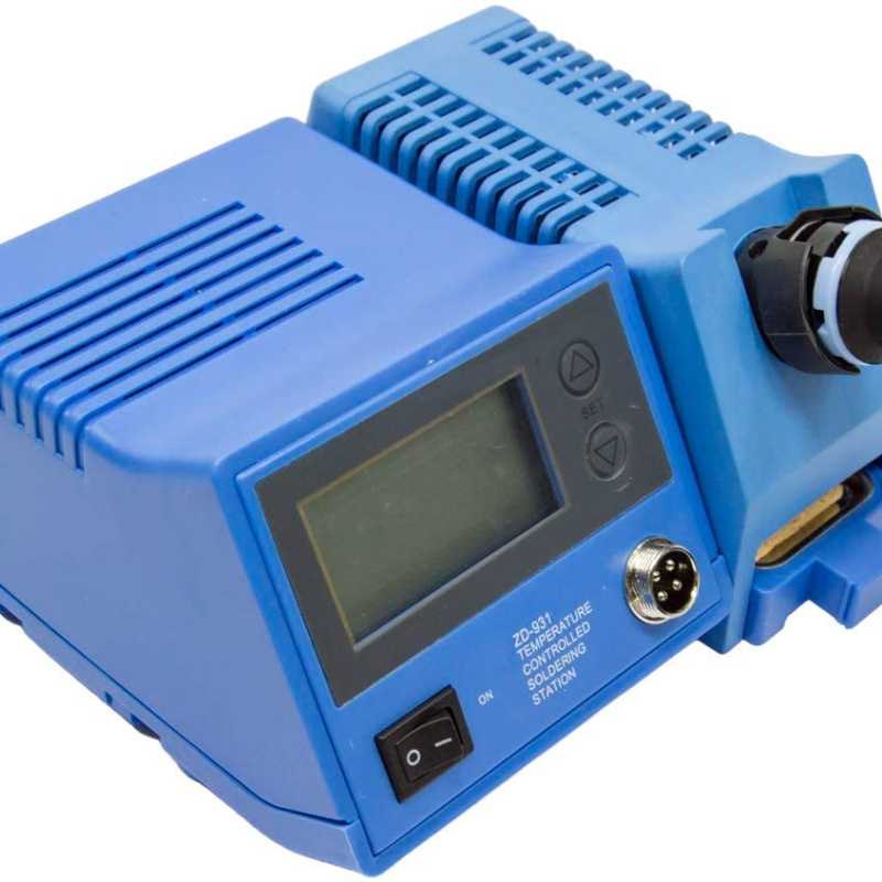 ZD-931 48W Blue/Grey Temperature Controlled Soldering Station with LCD Display