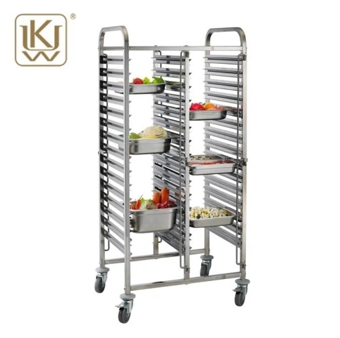 Commercial heavy duty stainless steel bakery trolley