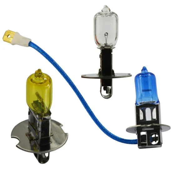 White Yellow Clear Light Car Bright Light H3 12V 55W Halogen Bulb